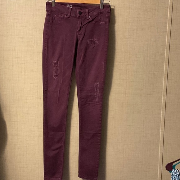 Saks Fifth Avenue Denim - Saks Fifth Avenue Women's Plum Skinny Jeans